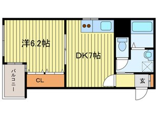 メゾン・ド・ヴィレ知事公館前の物件間取画像